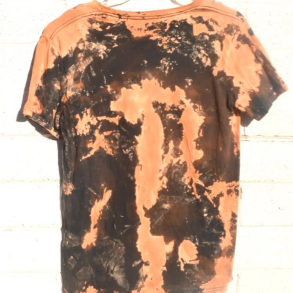 The Avengers Tie Dye Shirt Distressed Black Size Medium Youth